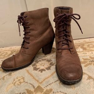 Born Distressed Lace up ankle boots